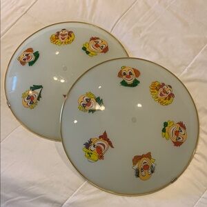Vintage Clown Face Light Covers